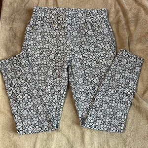 Michael Kors Floral Black and White Pants